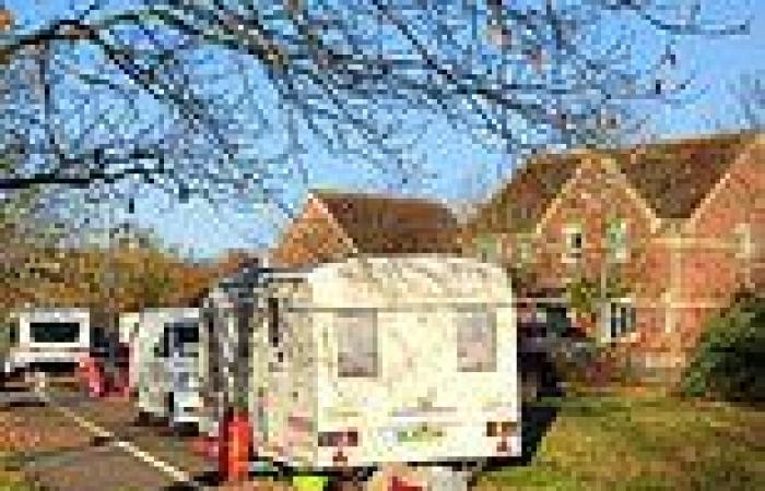Travellers set up illegal camp on newly-built Essex housing estate