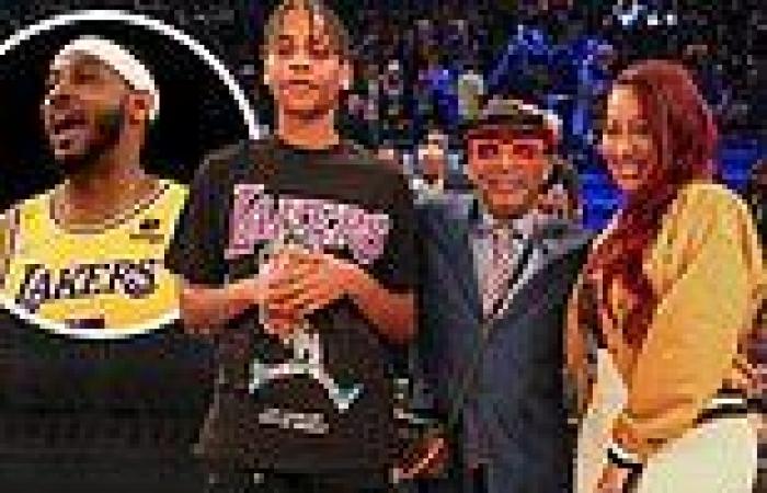 La La Anthony cheers on ex husband Carmelo Anthony at LA Lakers game in New ...