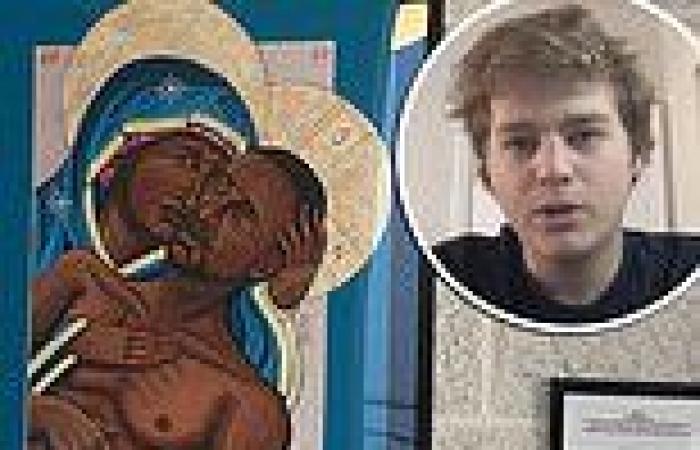 Catholic university student says painting of George Floyd depicted as Jesus ...