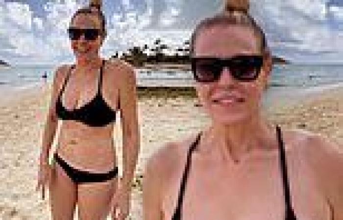 Chelsea Handler, 46, flashes her amble chest and toned tummy in a bikini