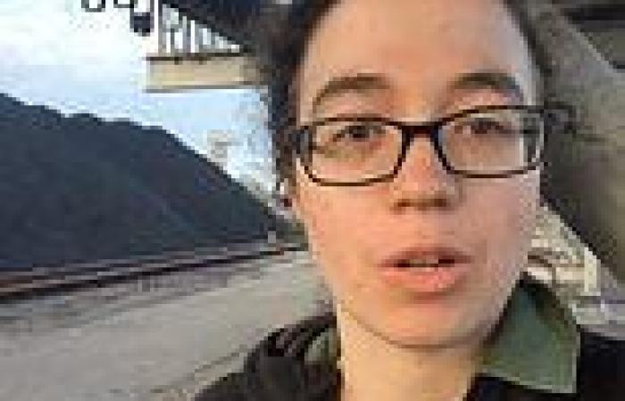 Shocking moment climate activist walks into the world's largest coal port and ...