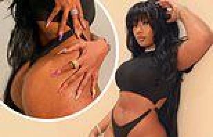 Megan Thee Stallion puts on eye-popping display as she dons thong bodysuit in ...