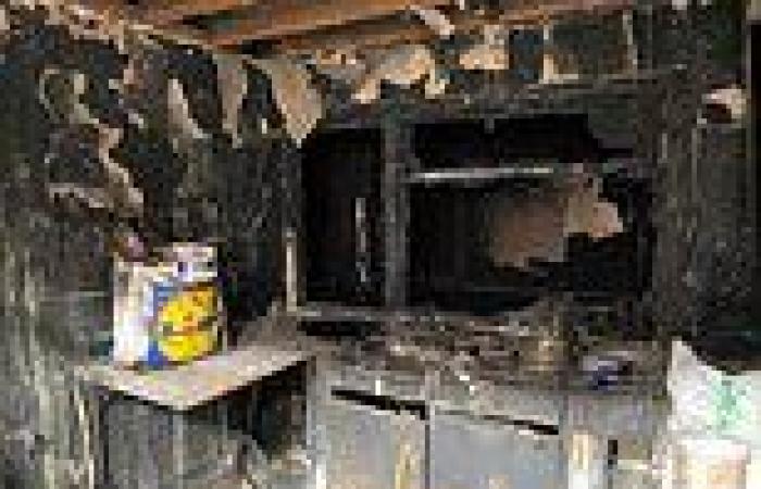 On sale for just £50,000: The fire ravaged three-bed house in Oxford