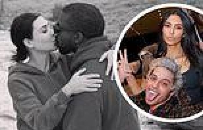 Kanye West shares throwback kissing Kim Kardashian despite her romance with ...