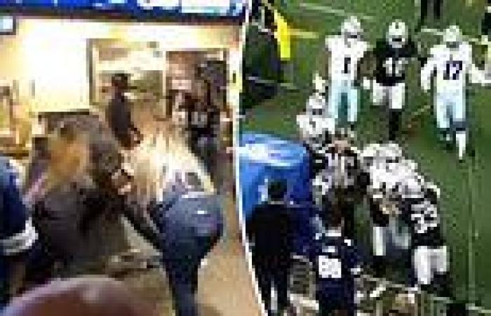 Violent brawls break out at Raiders-Cowboys Thanksgiving game as players and ...