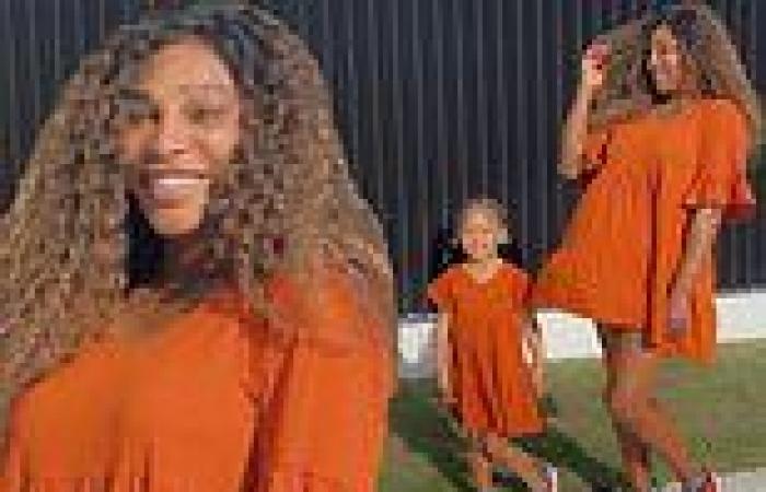 Serena Williams and daughter Alexis Ohanian Jr. strike a pose in matching ...