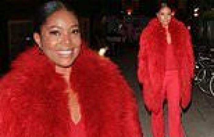 Gabrielle Union dazzles as she braves the cold weather in striking fluffy coat ...