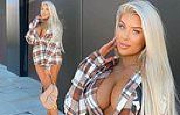 Love Island's Eve Gale puts on VERY busty display for Black Friday promotional ...