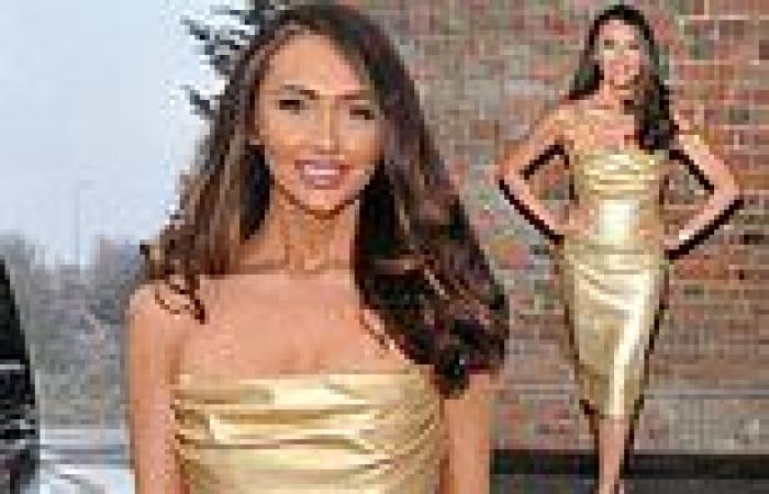 Charlotte Dawson flaunts her incredible weight loss in a figure hugging gold ...
