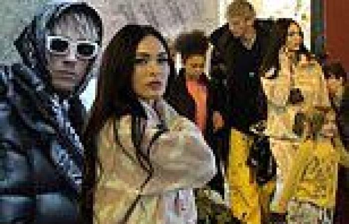 Megan Fox and Machine Gun Kelly go shopping in Greece with her sons and his ...