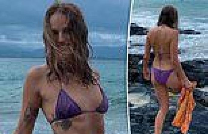 Simon Baker's ex Laura May Gibbs poses up a storm in a bikini