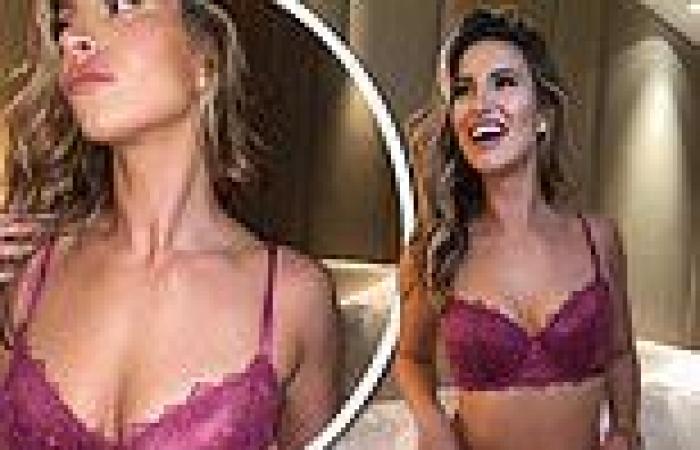 Ferne McCann showcases her toned midriff in lingerie set while posing for ...
