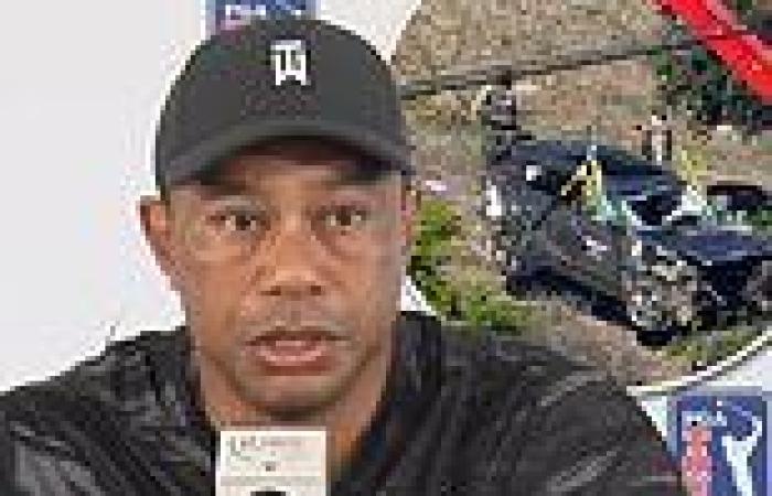 'I'm lucky to be alive and also have a limb': Tiger Woods gets emotional while ...