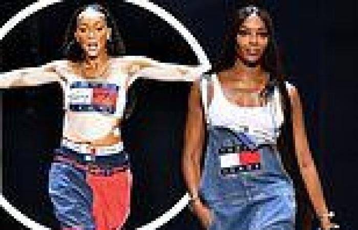  Fashion Awards 2021: Naomi Campbell and Winnie Harlow the catwalk in Tommy ...