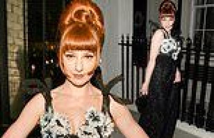 Nicola Roberts cuts a glamorous figure as she attends the 2021 British Fashion ...