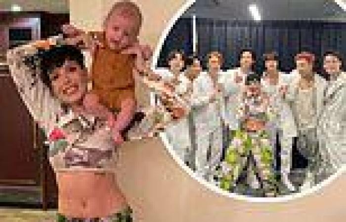 Halsey introduces baby son Ender to close friends BTS