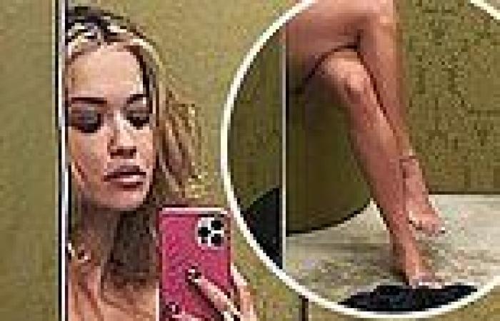 Rita Ora strips off and poses NUDE in a mirrored changing room