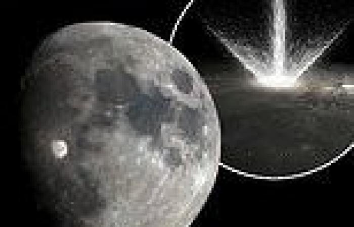 Stunning animation shows dozens of asteroids hitting the moon and blowing up ...