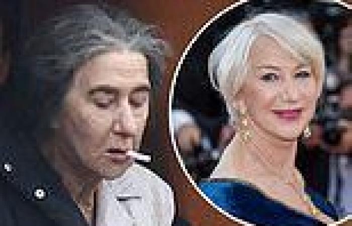 Helen Mirren, 76, puffs on cigarettes after transforming into Israel's first ...