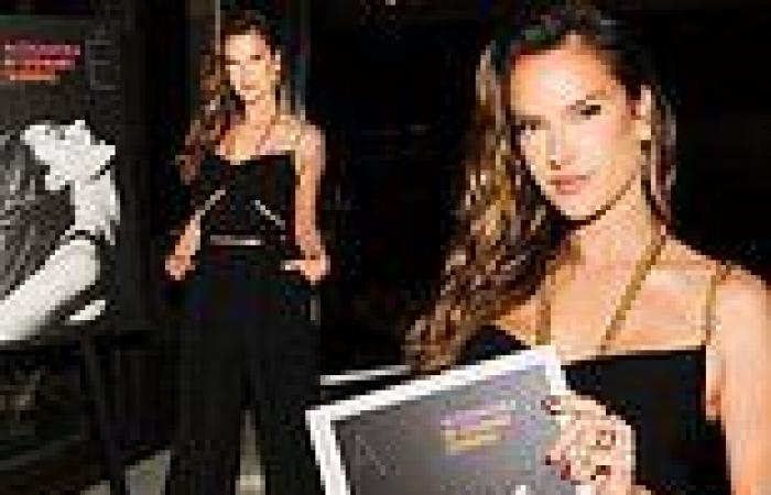 Alessandra Ambrosio goes glam to celebrate release of her coffee table book in ...
