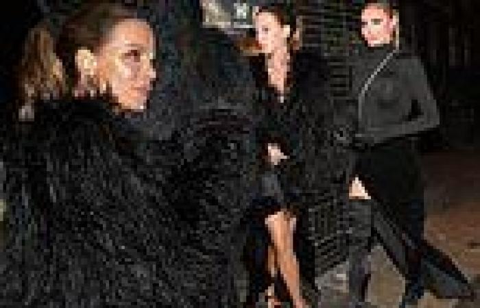 Kate Beckinsale and TOWIE'S Chloe Sims look chic in black at Vas J Morgan's ...