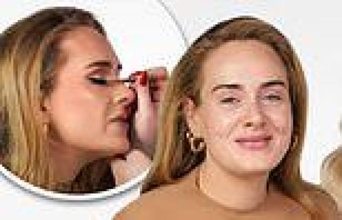 Adele discusses her drinking habits as she goes through a make up ...