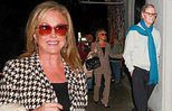 Kathy Hilton steps out for romantic dinner with husband Rick Hilton
