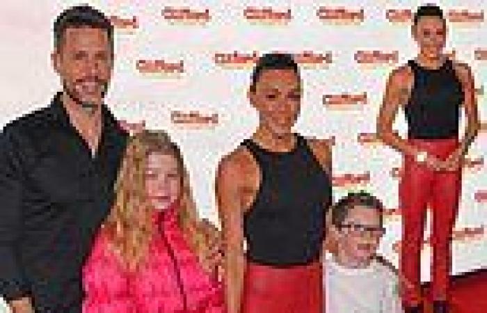 Michelle Heaton wows in leather trousers at Clifford The Big Red Dog screening