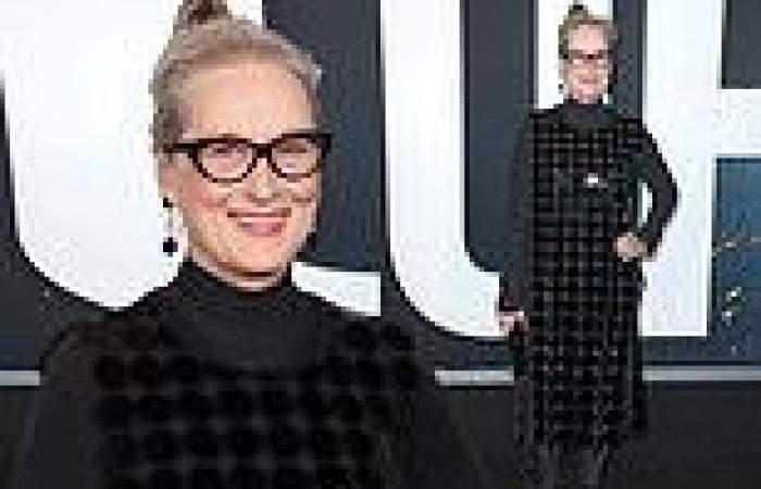 Meryl Streep has a mod moment in sheer disc dress at the premiere of Don't Look ...