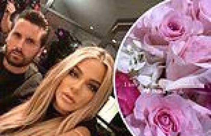 Khloe Kardashian shows off sympathy flowers from Scott Disick after Tristan ...