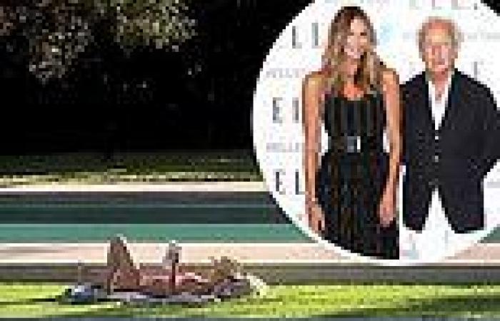 Elle Macpherson strips off into a tiny bikini in footage captured by ex-husband ...