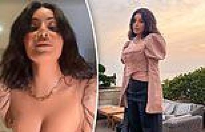 Martha Kalifatidis channels Kim Kardashian in a cleavage-baring top as she ...