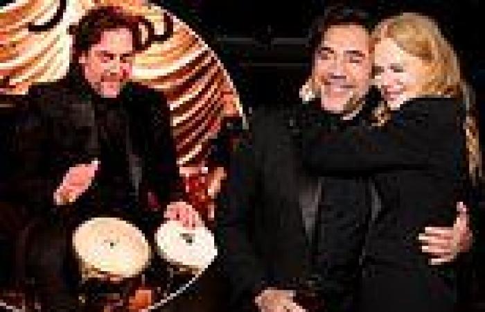Nicole Kidman and Javier Bardem party at Being The Ricardos bash