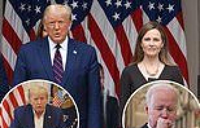 Trump mocks Biden for 'coughing on people' as he again denies he tested ...