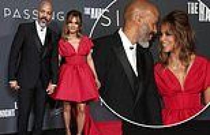Halle Berry and boyfriend Van Hunt look loved up as they hold hands at LA event