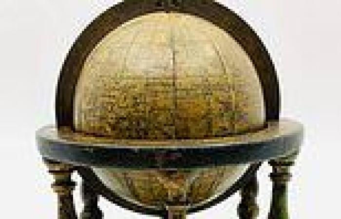 Ancient globe dating back to 1560 that depicts strange sea monsters set to ...