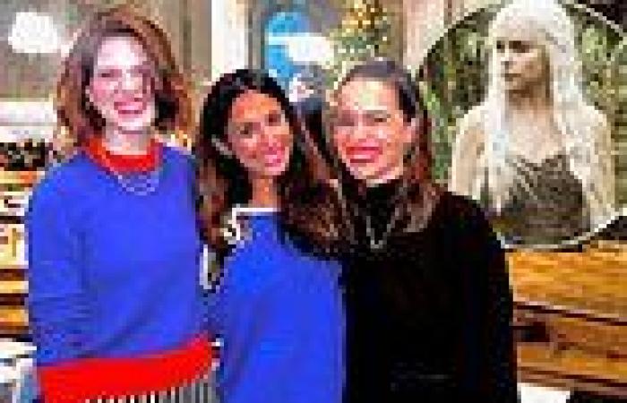 Game Of Thrones icon Emilia Clarke REUNITES with co-star Rose Leslie at charity ...