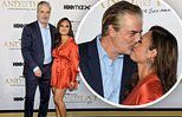 Chris Noth and wife Tara Wilson pack on PDA at the premiere of And Just Like ...