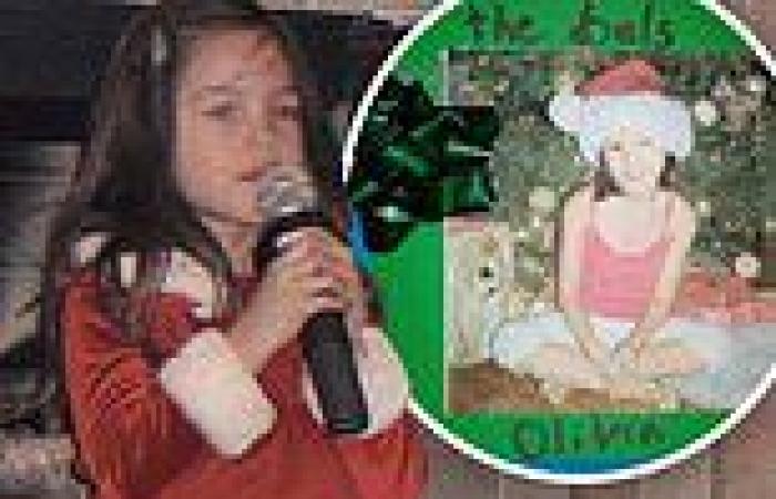 Olivia Rodrigo shares a clip of the first Christmas song that she wrote at the ...