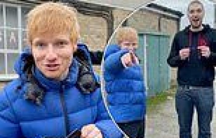 Ed Sheeran gives LadBaby his Greggs black card after Christmas number one ...