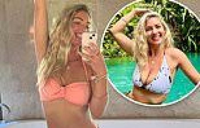 First Dates' Cici Coleman shows off her sizzling beach body in a skimpy pink ...