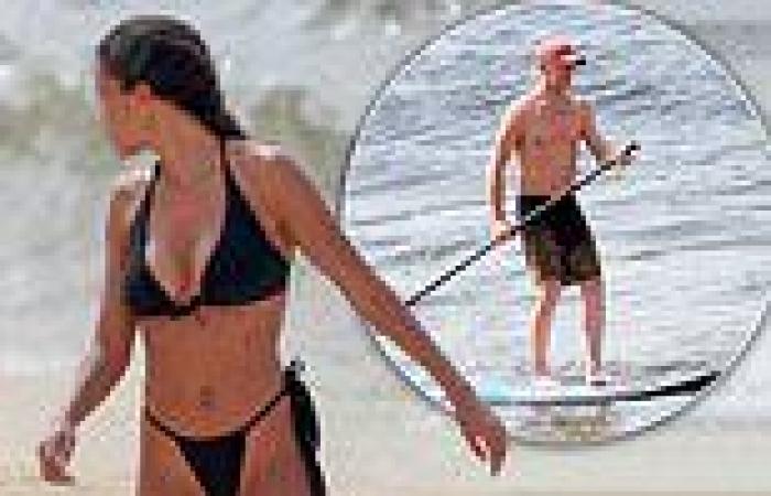 Tina Kunakey, 24, shows off figure in bikini with shirtless husband Vincent ...