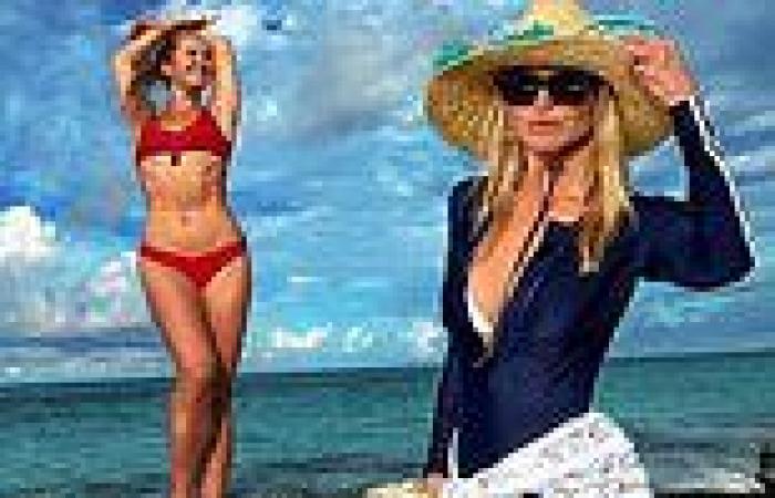 Christie Brinkley and her model daughter Sailor are total beach babes in artful ...