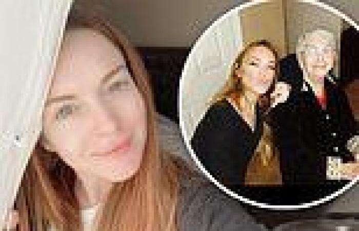 Lindsay Lohan shines in a makeup-free selfie as she tells her fans to 'have a ...