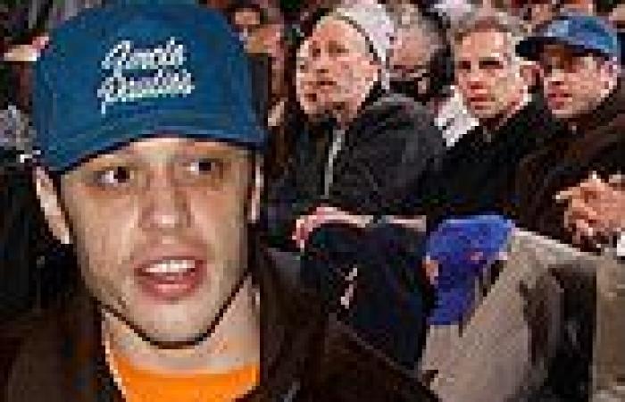 Pete Davidson at star-studded Knicks game in New York... after Kim Kardashian ...