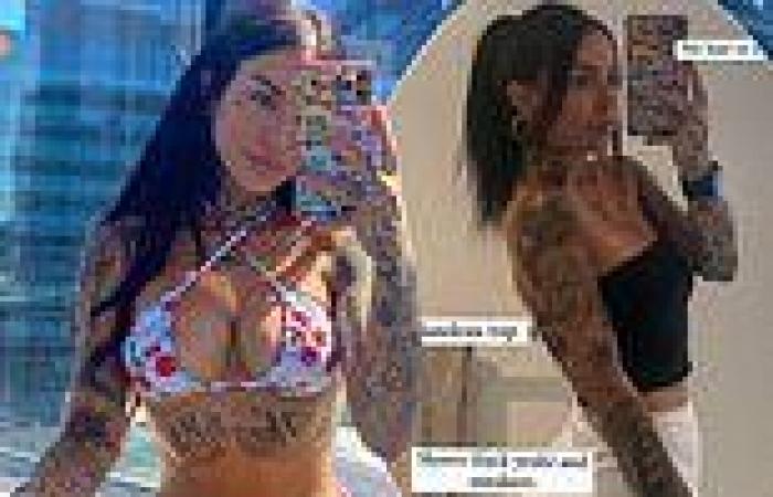 Bachelor In Paradise star Jessica Brody strips down to a skimpy cherry-print ...