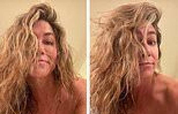 Jennifer Aniston, 52, showcases evergreen looks in make-up free selfie while ...
