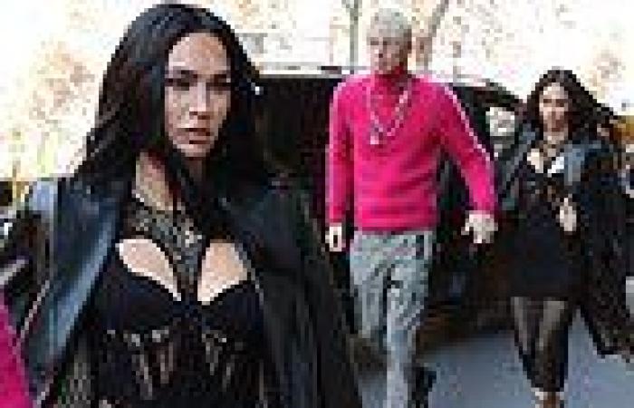 Newly-engaged Megan Fox  steps out with fiancé Machine Gun Kelly in Milan