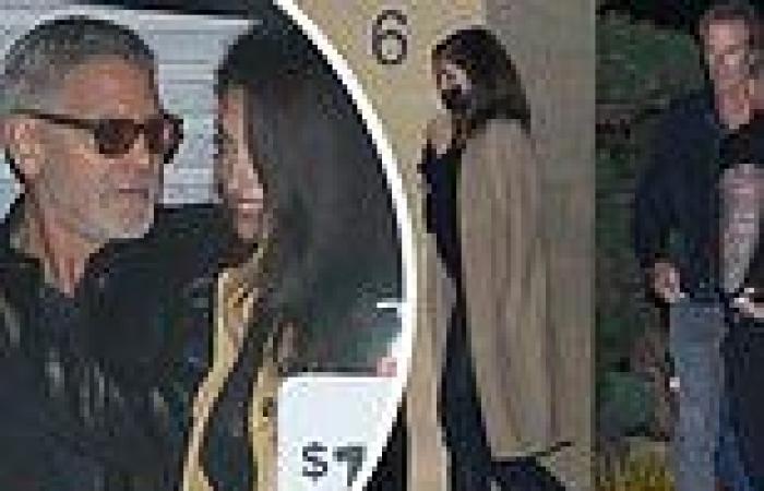 George and Amal Clooney reunite with best friends Cindy Crawford and Rande ...