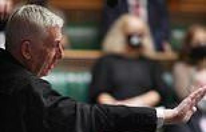 Speaker Lindsay Hoyle reacts after febrile PMQs as Boris Johnson defends ...
